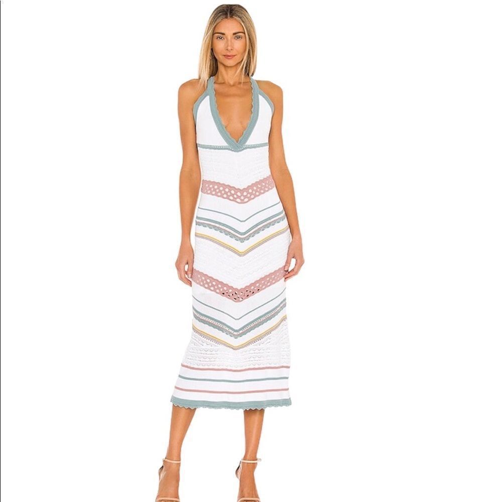 Alexis  Allia Pointelle Knit Midi Dress‎